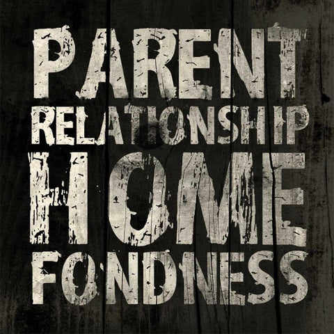 Parent Black Modern Wood Framed Art Print by Grey, Jace