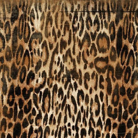 Leopard Pattern Black Modern Wood Framed Art Print by Grey, Jace