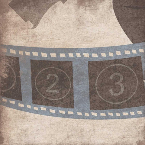 Film Black Modern Wood Framed Art Print with Double Matting by Grey, Jace