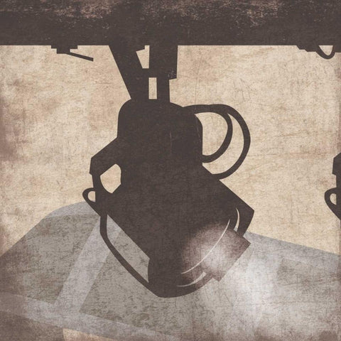 light3 Black Ornate Wood Framed Art Print with Double Matting by Grey, Jace