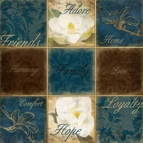 Family White Modern Wood Framed Art Print by Grey, Jace