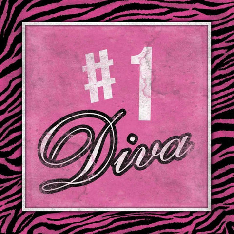 Diva 2 Black Modern Wood Framed Art Print by Grey, Jace