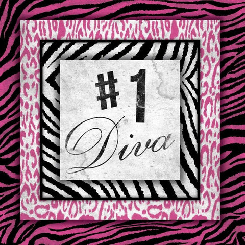 diva White Modern Wood Framed Art Print with Double Matting by Grey, Jace