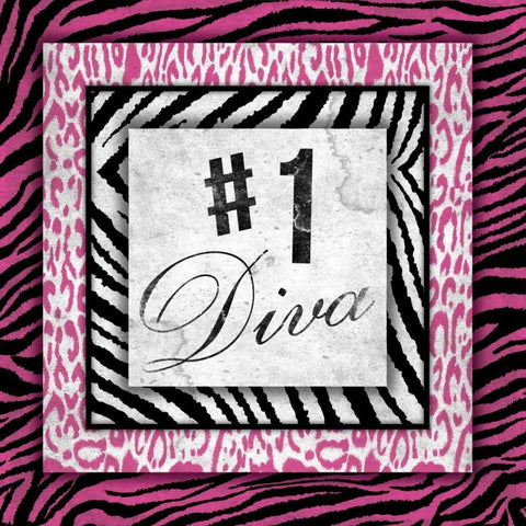 diva White Modern Wood Framed Art Print by Grey, Jace