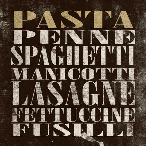 Pasta Black Modern Wood Framed Art Print by Grey, Jace