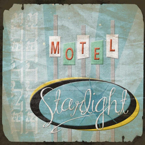 Motel White Modern Wood Framed Art Print by Grey, Jace