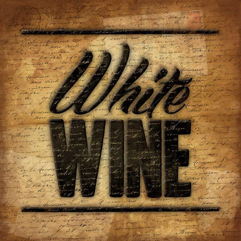 White Wine B2 Black Modern Wood Framed Art Print with Double Matting by Grey, Jace