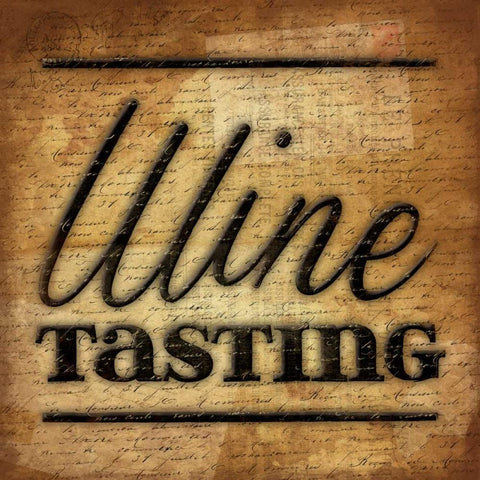 Wine Tasting C2 Gold Ornate Wood Framed Art Print with Double Matting by Grey, Jace