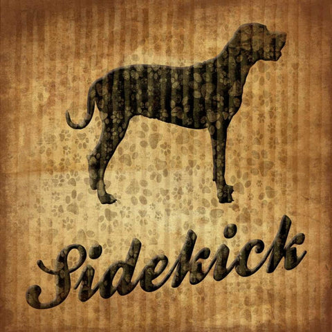 Sidekick Black Modern Wood Framed Art Print by Grey, Jace