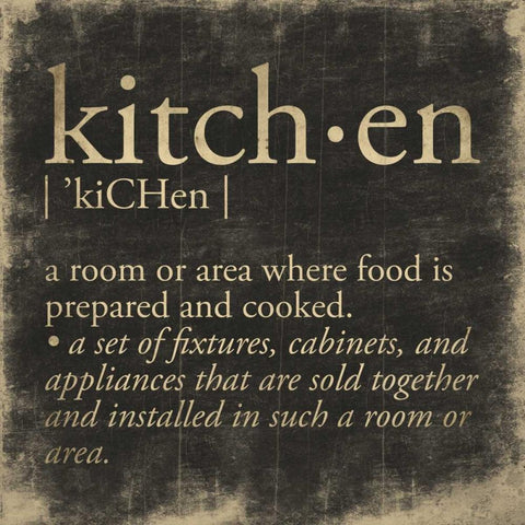 Kitchen Definition Gold Ornate Wood Framed Art Print with Double Matting by Grey, Jace