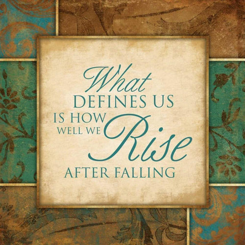 Rise Black Modern Wood Framed Art Print with Double Matting by Grey, Jace