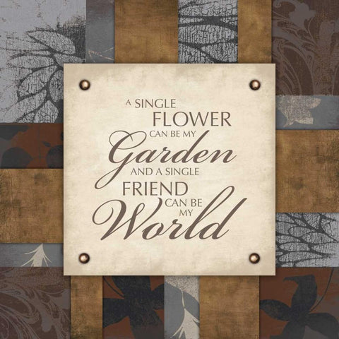 Garden Black Ornate Wood Framed Art Print with Double Matting by Grey, Jace