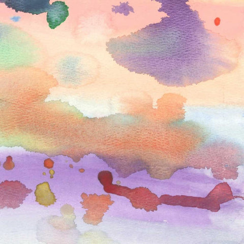 Watercolored White Modern Wood Framed Art Print by Grey, Jace