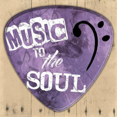 Music To The Soul Black Ornate Wood Framed Art Print with Double Matting by Grey, Jace