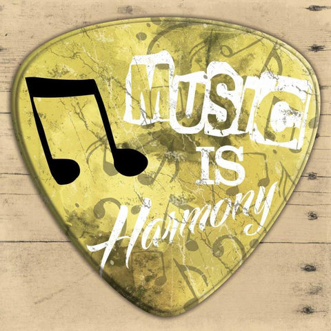 Music Is Harmony White Modern Wood Framed Art Print by Grey, Jace