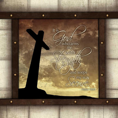 Strength Black Modern Wood Framed Art Print by Grey, Jace