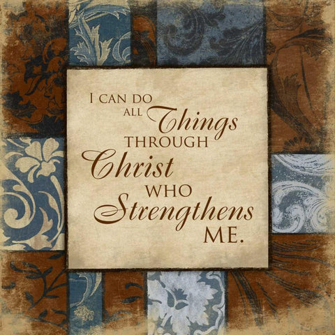 Strengthens Black Ornate Wood Framed Art Print with Double Matting by Grey, Jace