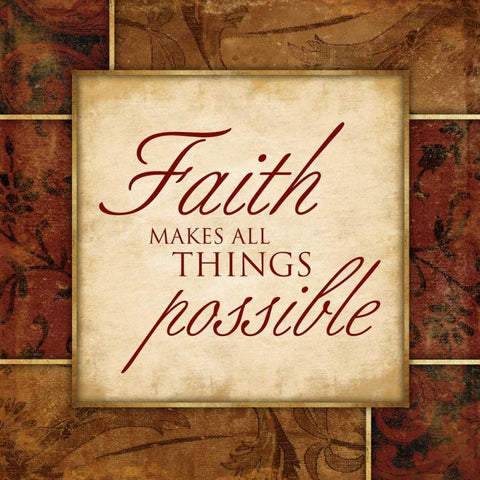 Faith White Modern Wood Framed Art Print with Double Matting by Grey, Jace