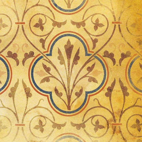 Pattern Patch Mate Single 4 Black Ornate Wood Framed Art Print with Double Matting by Grey, Jace