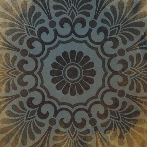 Pattern Patch  Mate Single 8 White Modern Wood Framed Art Print with Double Matting by Grey, Jace