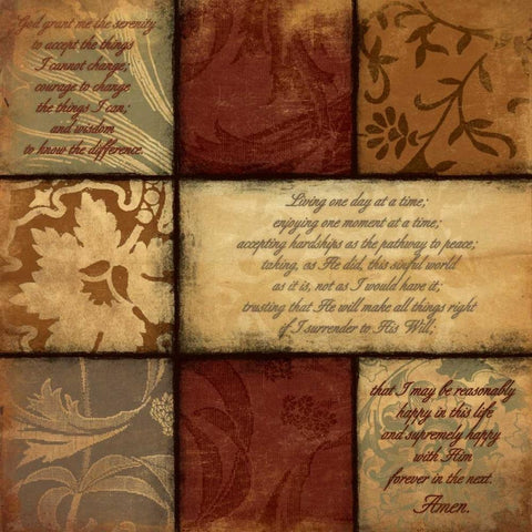 Patchwork Inspirational Mate Gold Ornate Wood Framed Art Print with Double Matting by Grey, Jace