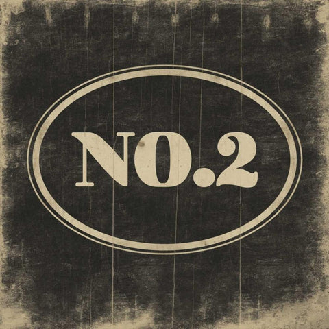 NO2 Black Black Modern Wood Framed Art Print with Double Matting by Grey, Jace