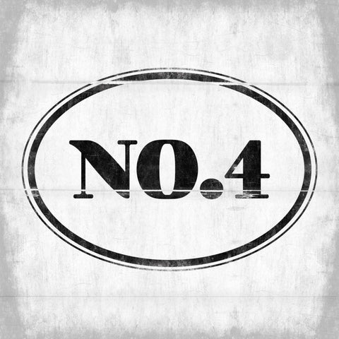 NO.4 White Modern Wood Framed Art Print by Grey, Jace