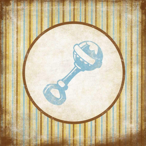 Rattle White Modern Wood Framed Art Print by Grey, Jace