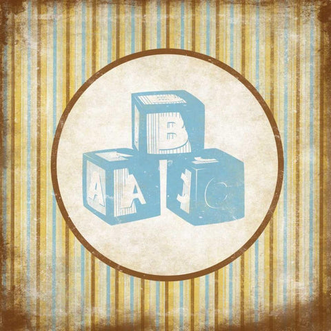 Blocks Black Modern Wood Framed Art Print by Grey, Jace