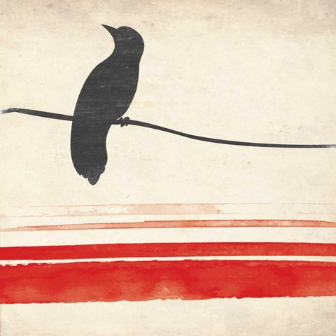 Simple Mird Mate Gold Ornate Wood Framed Art Print with Double Matting by Grey, Jace