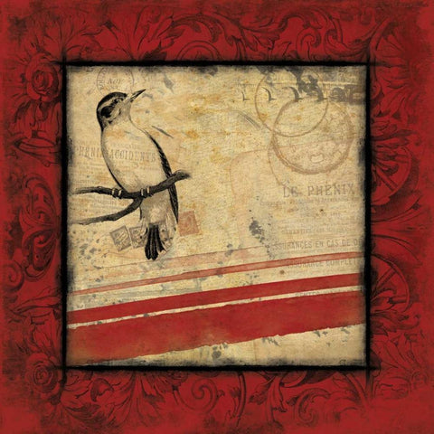 Le Bird 2 Black Modern Wood Framed Art Print by Grey, Jace