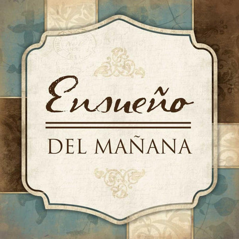 Enueno Del Manana White Modern Wood Framed Art Print by Grey, Jace