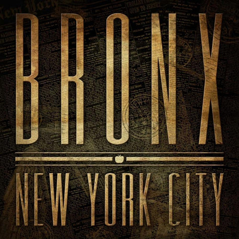 Bronx Print Black Ornate Wood Framed Art Print with Double Matting by Grey, Jace