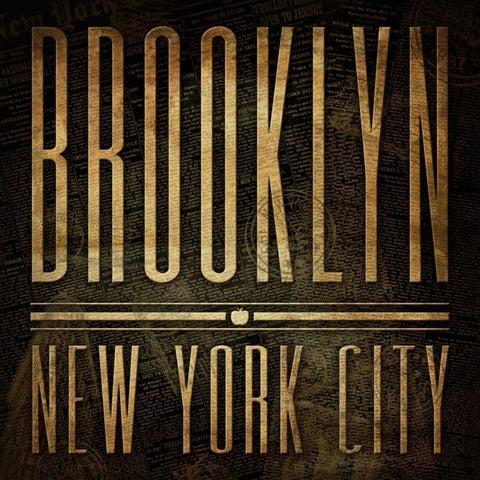 Brooklyn Print White Modern Wood Framed Art Print by Grey, Jace