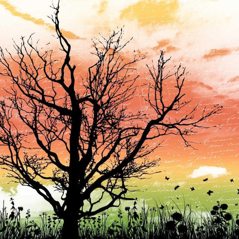 Silo tree mate White Modern Wood Framed Art Print by Grey, Jace