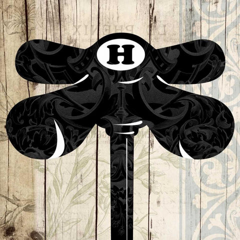 Hot Nob Black Modern Wood Framed Art Print with Double Matting by Grey, Jace