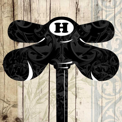 Hot Nob Black Ornate Wood Framed Art Print with Double Matting by Grey, Jace