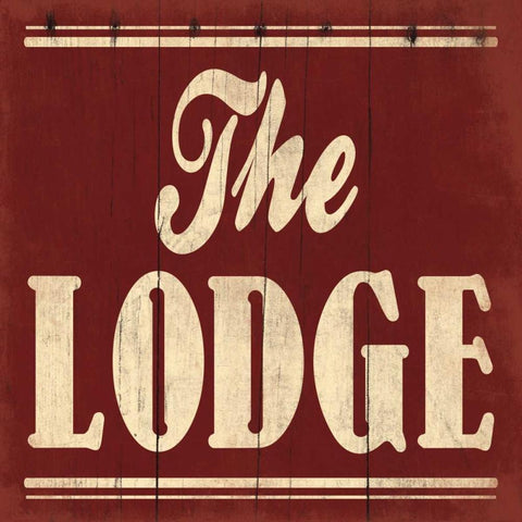 The Lodge Black Modern Wood Framed Art Print by Grey, Jace