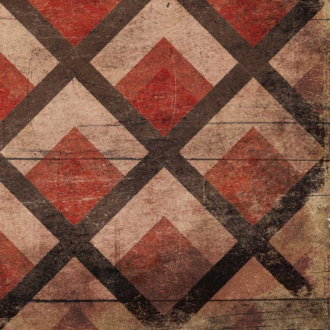 Red Geo 9 White Modern Wood Framed Art Print by Grey, Jace