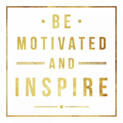 Motivate Gold Ornate Wood Framed Art Print with Double Matting by Grey, Jace