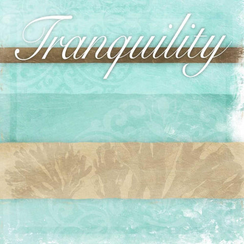 Tranquility Black Modern Wood Framed Art Print with Double Matting by Grey, Jace