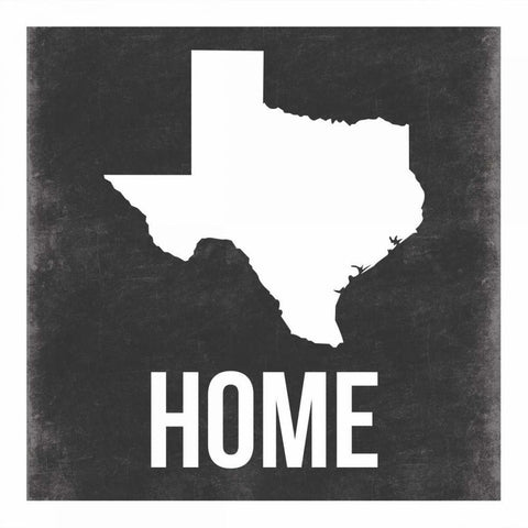 Texas Black Modern Wood Framed Art Print by Grey, Jace