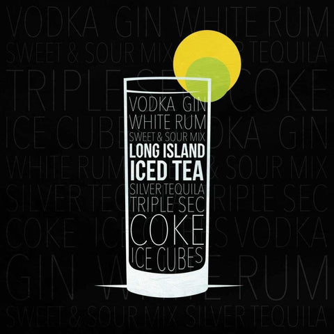 Type drinks 1 White Modern Wood Framed Art Print by Grey, Jace