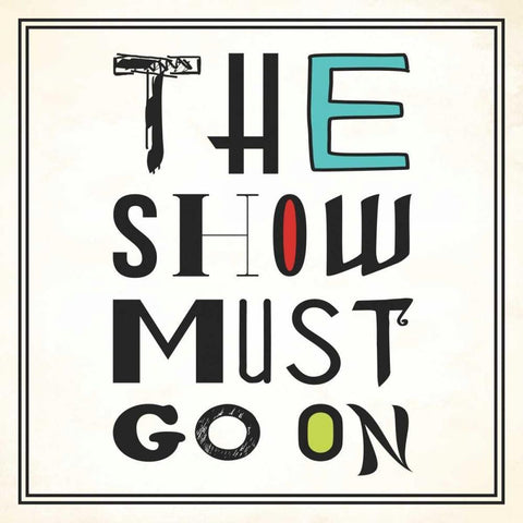 The Show White Modern Wood Framed Art Print with Double Matting by Grey, Jace