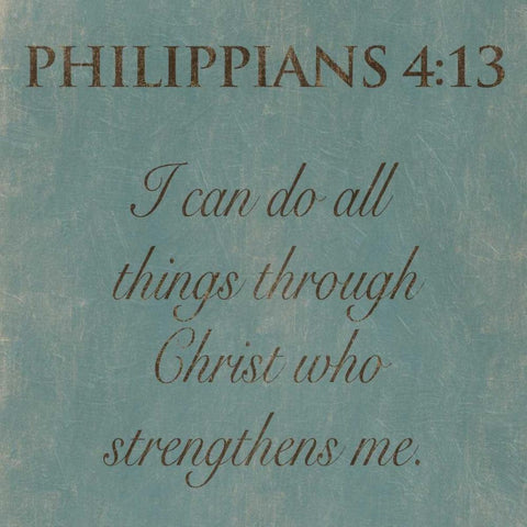 Philippians  413 Black Modern Wood Framed Art Print with Double Matting by Grey, Jace