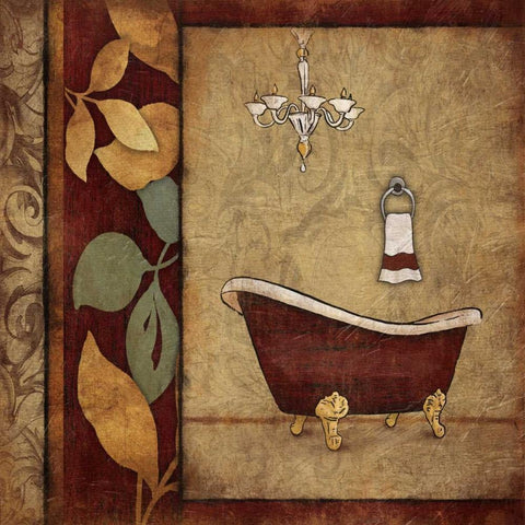 Fall bath mate Black Modern Wood Framed Art Print by Grey, Jace