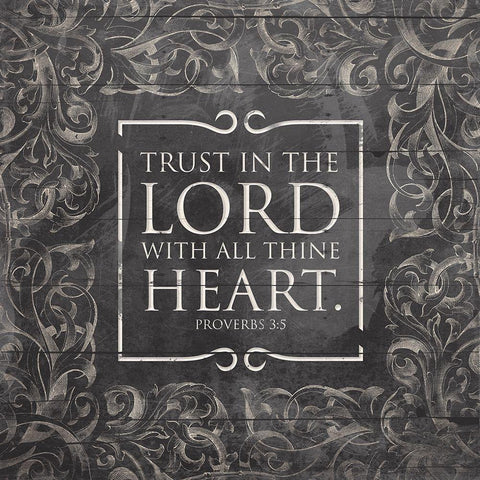 Lord With Heart Neutral White Modern Wood Framed Art Print with Double Matting by Grey, Jace