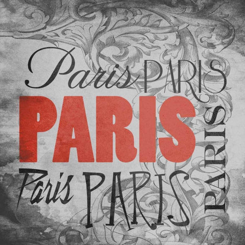 Paris Victorian White Modern Wood Framed Art Print by Grey, Jace