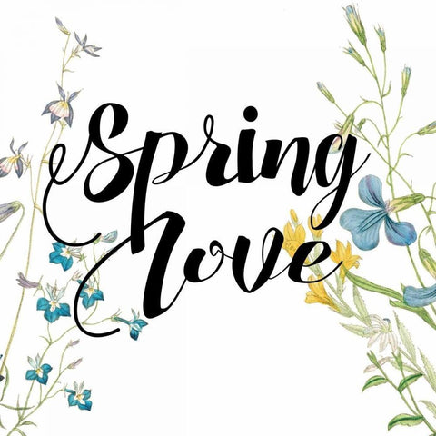 Spring Love White Modern Wood Framed Art Print by Grey, Jace