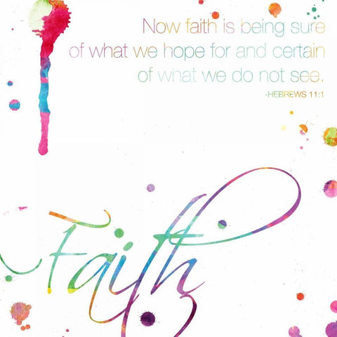 Faith White Modern Wood Framed Art Print with Double Matting by Grey, Jace